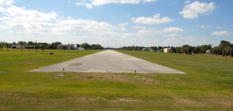 Runway looking west